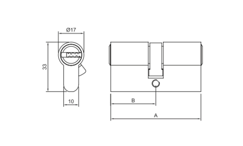 euro-profile-both-side-key-double-row-computer-key-drawing